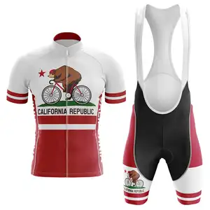 Spor karikatür ayı bisiklet set-hafif, elastik kumaş, ilkbahar/yaz kısa kollu şort özel Logo & desen