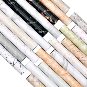 Papiers peints autocollants en vinyle à motif marbré, imperméables et amovibles pour la décoration du salon - Product Image 1