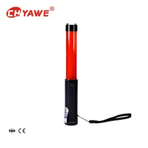 Nhựa giao thông Baton sạc LED Wand giao thông ánh sáng Baton an ninh Rod nhấp nháy batons