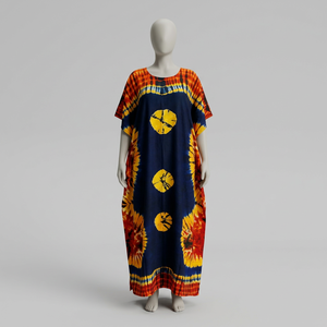 Elegante Caftán Largo para Mujer, Nuevo Estilo, Vestido Casual de Verano, Encaje de Chifón para Damas, Ocasiones Especiales, para Salir de Fiesta - Product Image 1