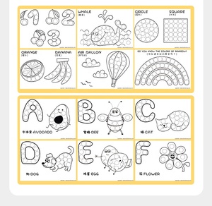Numeri di giocattoli promozionali all'ingrosso di educazione precoce e libri di pittura di illuminazione del bambino dei Graffiti della frutta per l'<span class=keywords><strong>arte</strong></span> dei bambini - Product Image 3