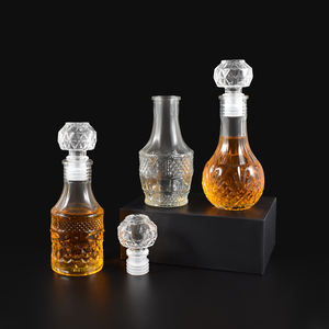 Venta de fábrica <span class=keywords><strong>Barato</strong></span> Buena 100mL Mini Decantador de <span class=keywords><strong>whisky</strong></span> de vidrio Botella de vino de vidrio hermético con tapón de vidrio - Product Image 4