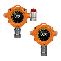 Detector de Gas Fijo de Metano con Alarma de Luz y Sonido, Control Remoto, Pantalla LED, Cuerpo de Aluminio Fundido de Diseño Modular SIL, VOC, CS2, CH4