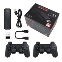 Console de Jeu X2 Système Unique, Clé de Jeu 4K, Console de Jeux Vidéo Rétro 3D, Manette Sans Fil pour TV, 64 Go 30000+ Jeux PS1/N64/DC, X2 Gaming