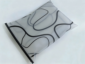 Black /white/frosted Transparent Plastic Zipper Bag Shrink Clothing Garment Packaging for Hoodies and T-Shirts Ziplock Pouch