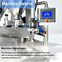 Machine de remplissage de mélasse pour chicha en conserve, la plus vendue, pour emballages de 50g, 250g, 500g, 1000g, avec crochet vertical
