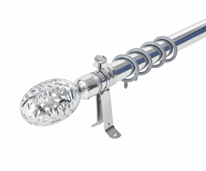 Poste de cortina ajustable, venta de fábrica, Barra telescópica de 2 metros, único poste, cabeza de huevo de <span class=keywords><strong>ganso</strong></span>, postes de cortina de larga duración - Product Image 6