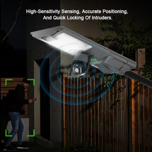 Lampadaire <span class=keywords><strong>Solaire</strong></span> Intégré Tout-en-un Haute Luminosité IP65 Étanche avec Capteur Radar pour Éclairage Extérieur de Projets Routiers et Autoroutiers - Product Image 4