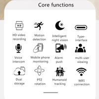 Caméra extérieure WiFi ICSEE très vendue, caméra CCTV sans fil, résistante aux intempéries, alerte de mouvement intelligente, audio bidirectionnel, caméra de sécurité