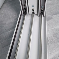 Fenêtre coulissante en aluminium de conception personnalisée de vente chaude système à trois voies double ouverture horizontale en verre en Chine