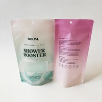Solution d'emballage en plastique en gros, sachets d'emballage pour bain moussant, emballage personnalisé pour gommage corporel effervescent, sachet refermable debout