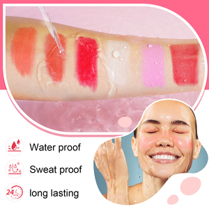 Ikzee, gran oferta, palo de rubor vegano Natural, logotipo personalizado, tinte de mejilla rosa, palo de rubor de maquillaje multiusos para mejillas, labios, cara, ojos - Product Image 4