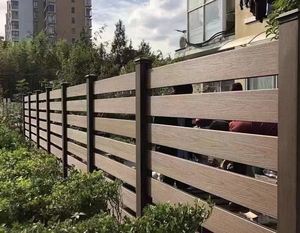 VANJOIN conjunto de valla compuesta de WPC panel de valla de jardín compuesto al aire libre moderno de madera de plástico WPC valla fanels - Product Image 4