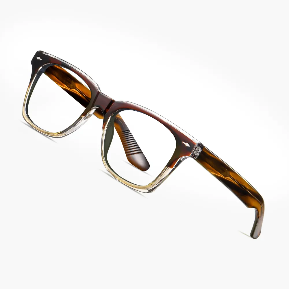 Очки для глаз прямоугольные квадратной формы UV400 Block Blue Light Современные роскошные ацетатные и TR90 очки для мужчин и женщин