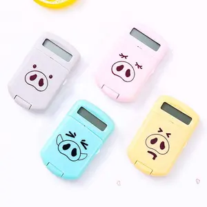 Kpop Creatieve Leuke ABS 8 Cijfers Varken Mini Kleurrijke Kids Pocketable Student Calculator Voor Studie