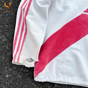Sweats à capuche rétro streetwear personnalisés en gros, sweats à capuche en coton délavé vintage, sweats à capuche imprimés coupe ample pour hommes - Product Image 3