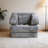 Canapé-lit Tatami Moderne pour une Personne, Vente Chaude Usine, Canapé de Sol de Luxe à Compression, Meuble d'Intérieur pour Salon et Balcon