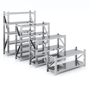 Étagère robuste en acier inoxydable, rayonnage industriel de moyenne capacité, rayonnage de stockage, rayonnage à palettes métallique - Product Image 1