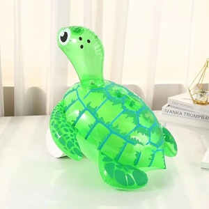 <b>Inflatable</b> Turtle Toy For Kids PVC Cartoon Ocean Animal Playtime Gift 2 To 4 Years Old Unisex - Product Image 1