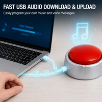 Bouton sonore programmable USB MP3, bouton parlant pour bureau, jeu, sonnette de réponse, accessoire pour solution de branding