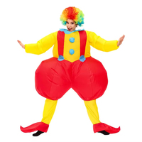 Mascotte gonflable de clown escargot grincheux taille unique pour adulte, idéale pour les fêtes d'Halloween et les déguisements de cosplay