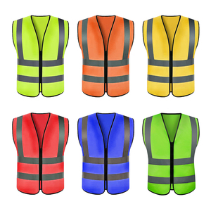Biểu tượng tùy chỉnh an ninh vest cho nam giới phụ nữ phản chiếu xây dựng <span class=keywords><strong>Hi</strong></span> <span class=keywords><strong>VIS</strong></span> an toàn Vest Dây Kéo cho khảo <span class=keywords><strong>s</strong></span>át tình nguyện xây dựng - Product Image 3