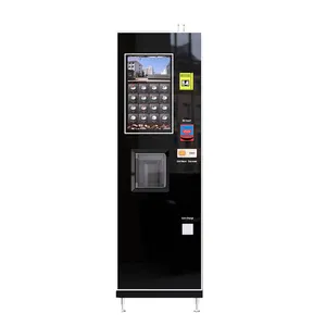 21.5 inch touch screen freshly ground coffee vending Machine fully automatic smart canister bean to cup coffee 16 kinds drinks