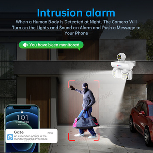 9MP UHD CCTV Seguridad para el hogar Cámara PTZ 10X Zoom óptico 3 pantallas 360 WiFi Cámara DE SEGURIDAD Precio de fábrica Hikwifi - Product Image 4
