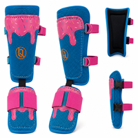 Protège-tibias et chevilles pré-courbés, légers, durables et ajustables, avec design anti-goutte pour la protection des genoux et des chevilles, pour le baseball et le softball (pour le battement)