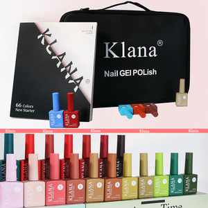 Set de 66 Esmaltes de Uñas en Gel de 15ml, No Tóxicos, con Capa Superior UV, Ecológicos, Libres de HEMA, Duración de 30-45 Días, KLANA, Venta al Por Mayor - Product Image 1