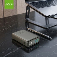 Batterie externe 10000 mAh avec câble de suspension, chargeur mini en polymère, écran TFT, interrupteur tactile, charge rapide PD 65W pour ordinateur portable (vente en gros)