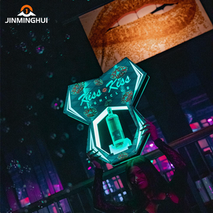 Hot Sale 750ml 1L Rechargeable Bar Presenter with Custom LED Light Base VIP <strong>Service</strong> for <strong>Whisky</strong> for Champagne Advertising Nightcl - Product Image 4