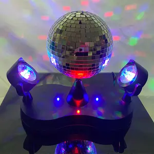 Colorful Disco Mirror Ball For Disco Lighting Birthday Party Stage Table Light Decoration Lamp Home Decor Luxury Colorful Disco