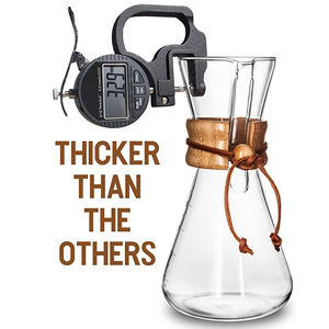 Cafetera de Goteo con Filtro de Vidrio, Tapa Protectora de Madera y Goma, Herramientas de Barista para Espresso - Product Image 6