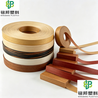 Bordure en PVC écologique Mingbang à effet bois pour usine de meubles