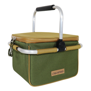 Sac isotherme pliable pour pique-nique, sac de transport pour aliments, sac isotherme pliable, thermique, imperméable, en polyester, pour l'extérieur, 24x20x18cm - Product Image 3