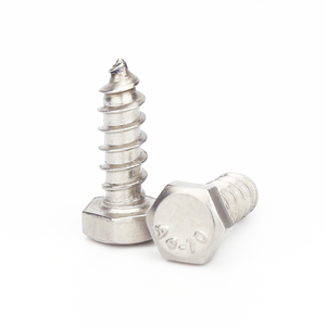 Tornillos para Madera Totalmente Roscados de Dientes Gruesos, Cabeza <span class=keywords><strong>Hexagonal</strong></span> de Acero Inoxidable, Autoperforantes, Clase 6, Métricos - Product Image 5