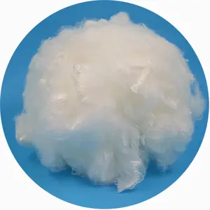 3D Acrylic Fibers Raw White Semi Full For Blended With Wool