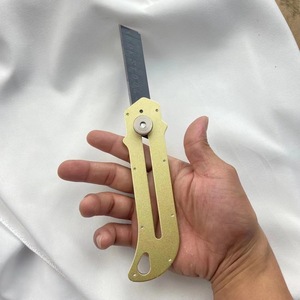 Utility Knife Stainless Steel 145mm Heavy Duty Industrial Grade Wallpaper Cutter Paper Cutter Yellow - Product Image 1
