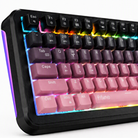 Clavier de jeu mécanique FIFINE GK4 à commutation à chaud, rétroéclairage RGB, filaire, disposition compacte, programmable, NKRO, clavier de bureau avec bouton multimédia