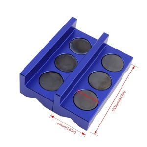 <b>Bench</b> Vise Aluminum Alloy Manual Pipe Holding <b>Tool</b> With Protective Jaws And Magnetic Blades For Car Modification - Product Image 3
