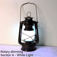 Lampe de table LED rétro rechargeable, 3 modes d'éclairage, lumière d'ambiance vintage de bureau, lanternes portables, lampe de camping suspendue