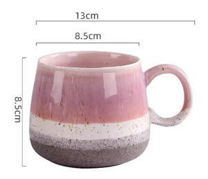Nueva Taza de Cerámica Retro con Esmalte Nórdico, 500 ml, Gran Capacidad, Buena Calidad, Estilo Nórdico Europeo con Combinación de Colores, Regalos Empresariales - Product Image 6