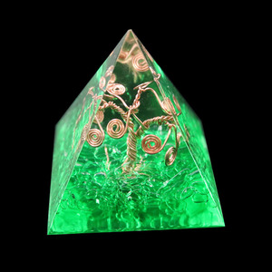 Wholesale Orgone <strong>Pyramid</strong> with 7 Chakra Mixed Stones Rainbow Colors Tree of Life Crystal <strong>Orgonite</strong> <strong>Pyramid</strong> for Healing Meditation - Product Image 5
