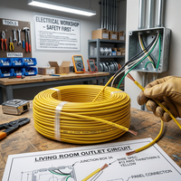 YJV 4+1 Adern 0,6/1kV Kupfer XLPE-isoliertes PVC-Mantel-Stromkabel 25mm² für Direktverlegung Stabile Stromübertragungsleitung