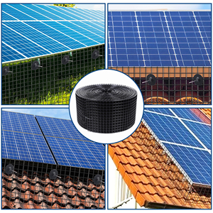 Senershuo - Maille de protection pour panneaux solaires 6 po x 50 pi - Clôture en fil soudé enduit de vinyle noir pour la protection contre les oiseaux et les nuisibles - Product Image 6