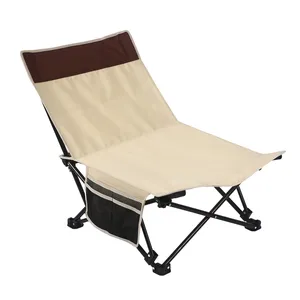 Personalizado ocio viaje ultraligero Metal ajustable al aire libre plegable portátil pesca playa reclinable Camping silla