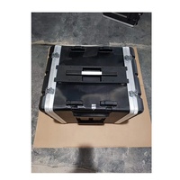 Valise de transport portable en plastique ABS-M 2U/3U/4U/6U/8U/10U/12U de 17 pouces, petite boîte de rangement légère, armoire simple, Flight Case