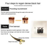 Booster professionnel de régénération de cheveux de cellules souches de Peptide EGF améliorent la perte de cheveux poudre lyophilisée sérum régénération de cheveux B