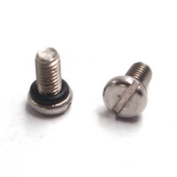 Vis de machine à tête ronde fendue en acier inoxydable avec joint torique, étanche et antirouille, pour applications hydrauliques et pneumatiques, vente en gros OEM